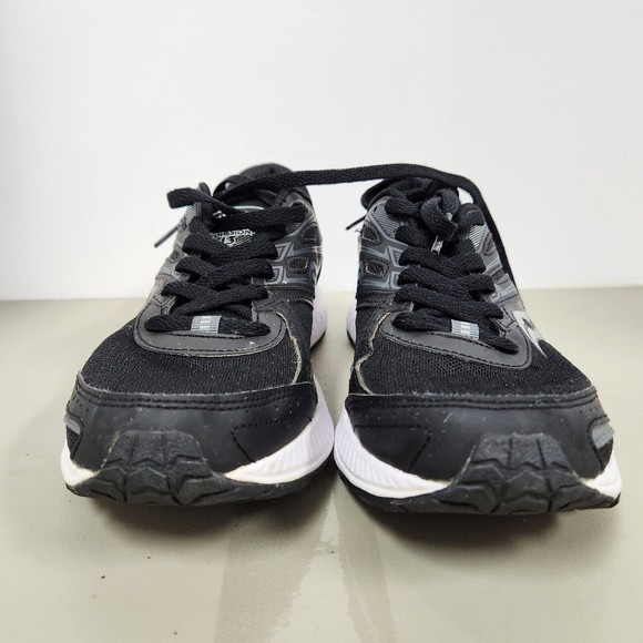 Saucony Womens Cohesion 13 Running Shoes Size 7.5 Black White Lace Up Sporty EUC - Picture 5 of 10